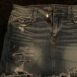 American eagle denim skirt